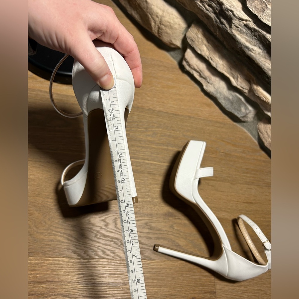 Lulus bridal engagement heels white heels - Picture 11 of 11
